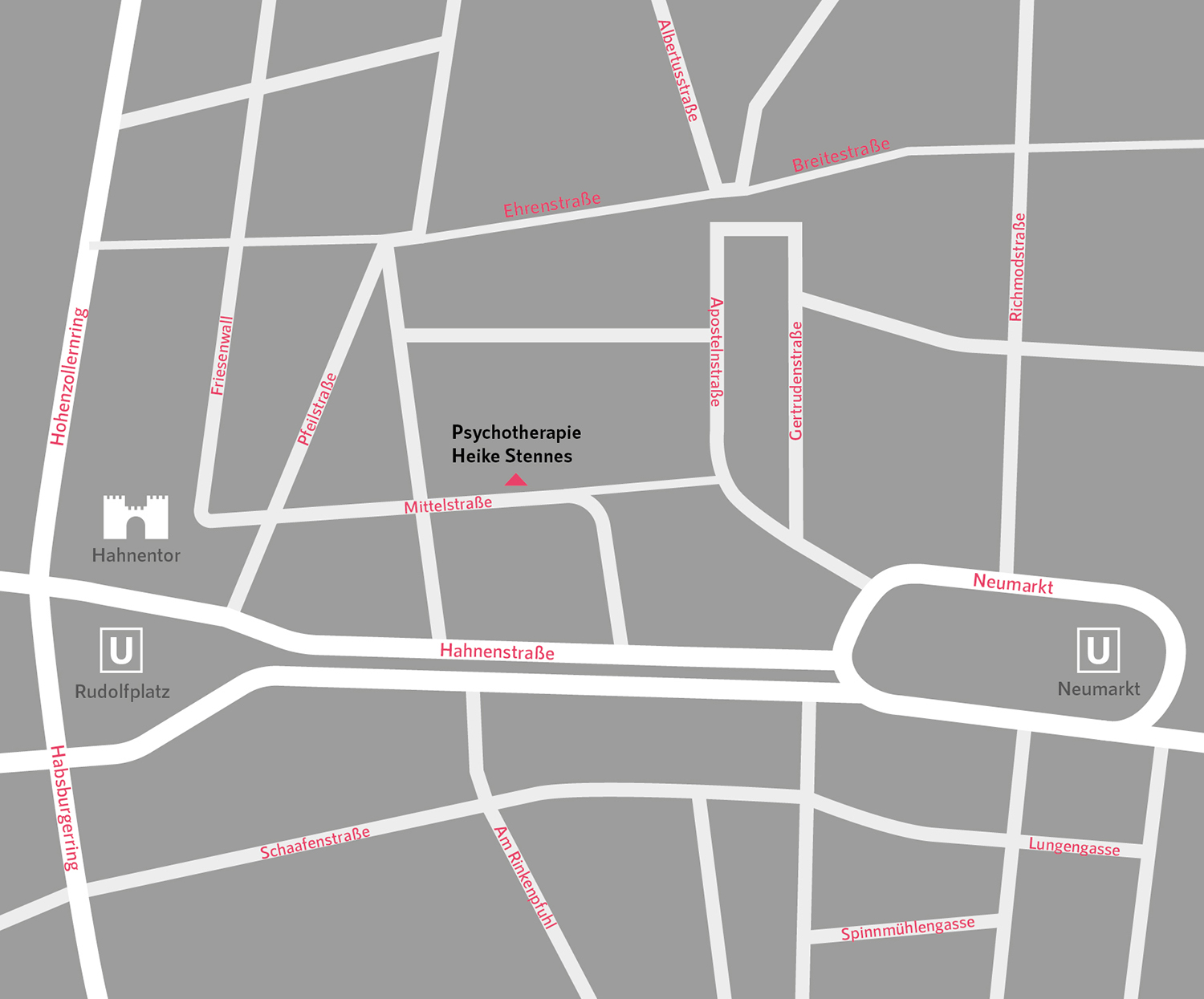 Anfahrt Psychotherapie Stennes Mittelstraße